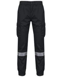 WK. Designed To Work WK712 - Unisex trousers with elasticated bottom leg and reflective band