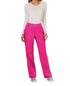 Cherokee CHWWE110 - Ladies’ mid-rise pull-on cargo trousers Electric Pink