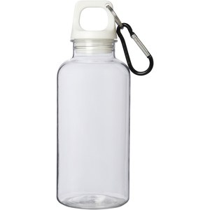GiftRetail 100778 - Oregon 400 ml RCS certified recycled plastic water bottle with carabiner