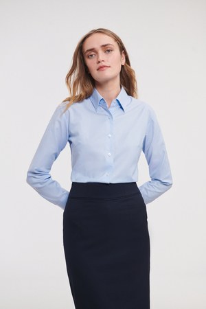 Russell Collection RU932F - Ladies Long Sleeve Easy Care Oxford Shirt