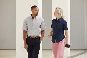 Fruit of the Loom SC65000 - Lady Fit Oxford Shirt Short Sleeves (65-000-0)