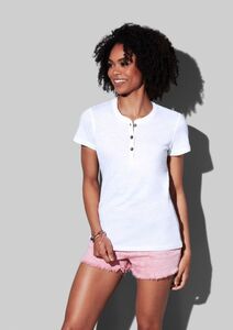 Stedman STE9530 - Sharon ss womens round neck t-shirt with buttons