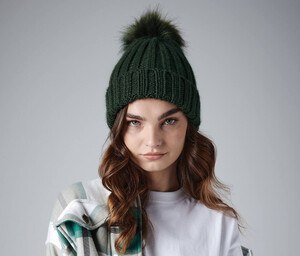 Beechfield BF413 - Verbier large mesh Pop Pom beanie