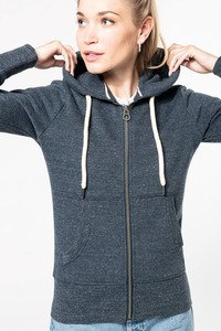 Kariban KV2307 - Womens vintage zipped hooded sweatshirt