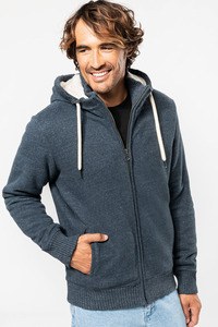 Kariban KV2312 - Mens vintage sherpa-lined fleece jacket