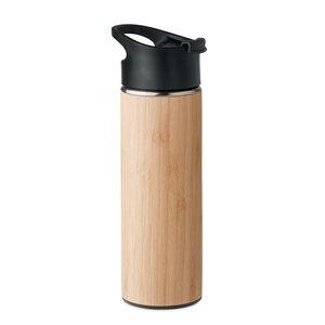 GiftRetail MO6371 - NANDA Double wall bamboo flask 450ml