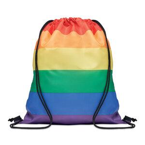 GiftRetail MO6436 - BOW Rainbow RPET drawstring bag