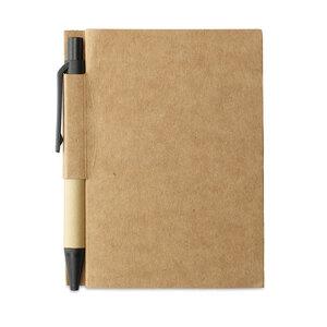 GiftRetail MO7626 - CARTOPAD Recycled notebook with pen