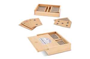 TopEarth LT90767 - Playing card set in bamboo box