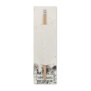 GiftRetail MO2257 - PENSEED Natural pencil in seeded pouch