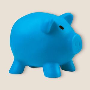 EgotierPro 38075 - Plastic Pig-Shaped Bank in Fun Colors MONEY