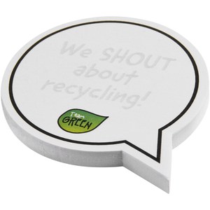 GiftRetail 210186 - Sticky-Mate® speech bubble-shaped recycled sticky notes